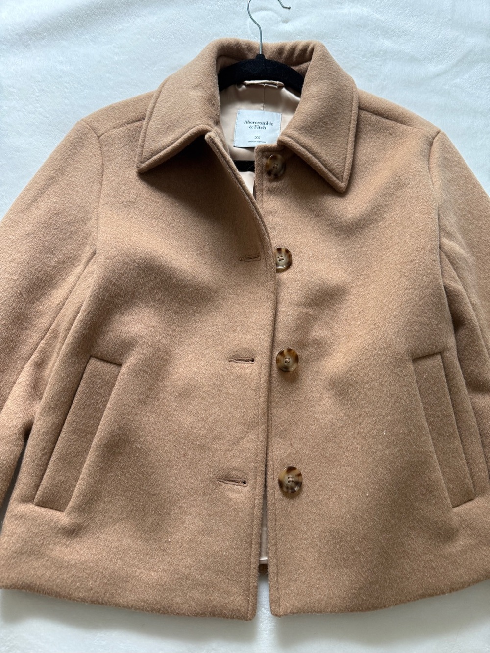 Abercrombie Short Wool-Blend Coat - Picture 2 of 5